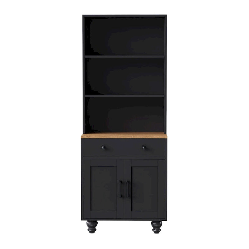 Storage Cabinet with 4 Solid Wood Gourd-Shaped Legs