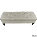 Diamond Tufted Upholstered Storage Bench