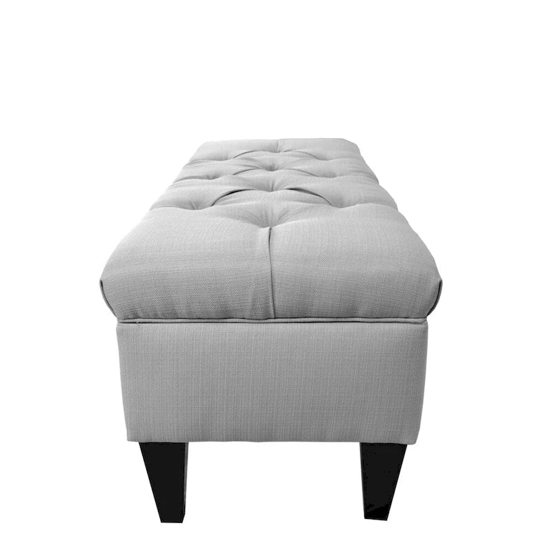 Diamond Tufted Upholstered Storage Bench