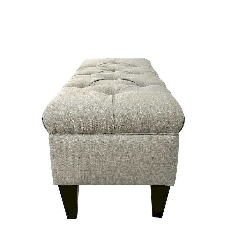 Diamond Tufted Upholstered Storage Bench