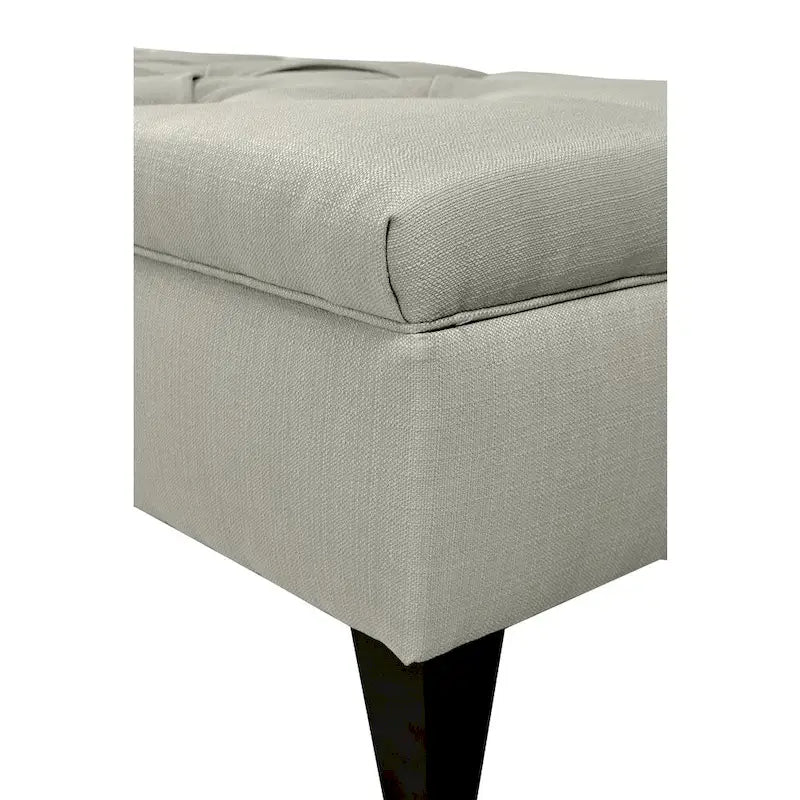 Diamond Tufted Upholstered Storage Bench