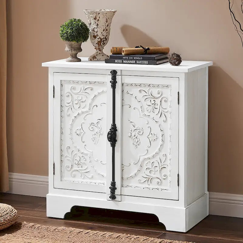 Retro and Romantic Floral Cabinet