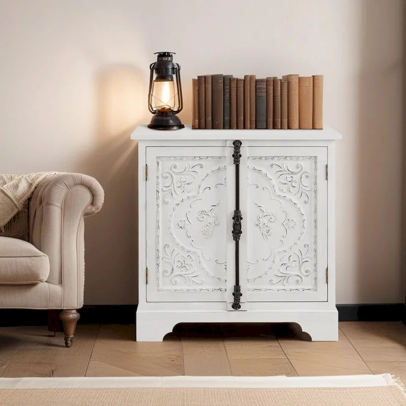 Retro and Romantic Floral Cabinet