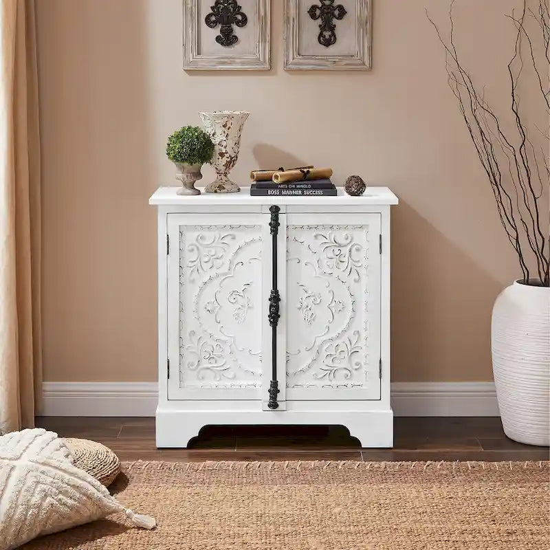 Retro and Romantic Floral Cabinet