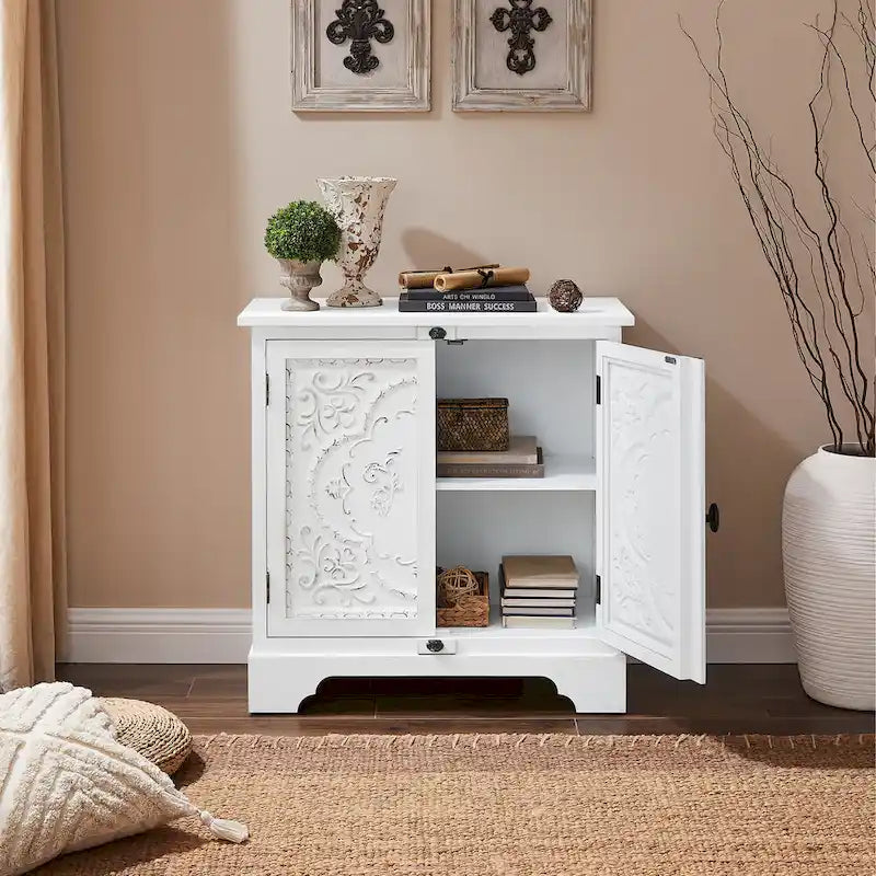 Retro and Romantic Floral Cabinet