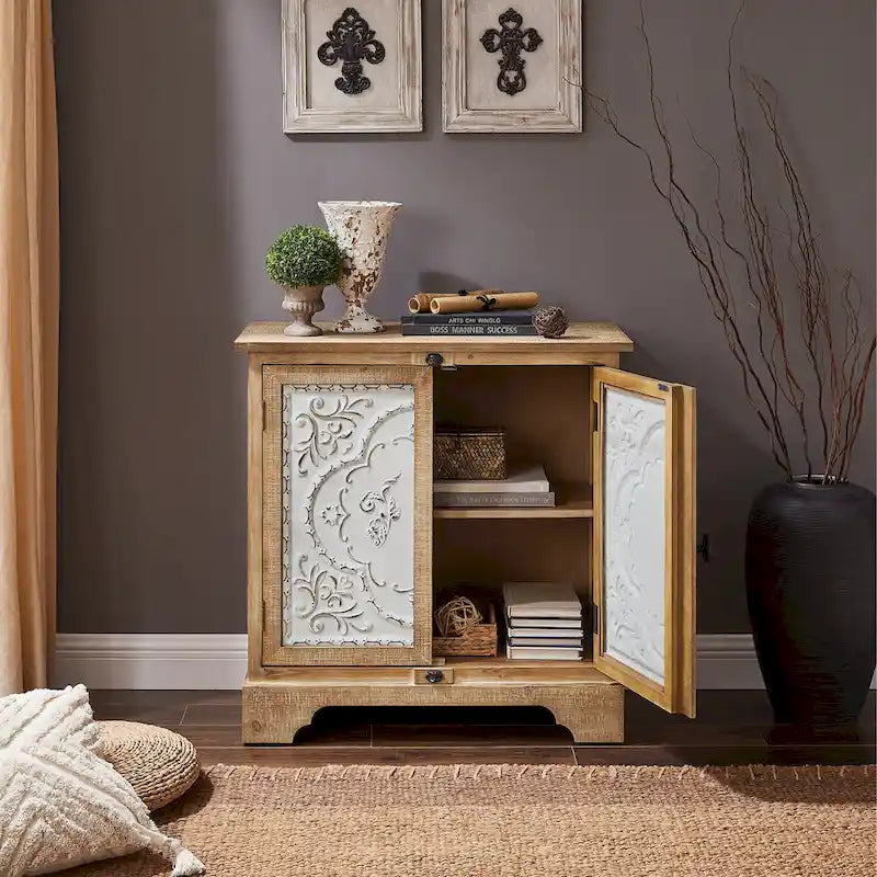 Retro and Romantic Floral Cabinet