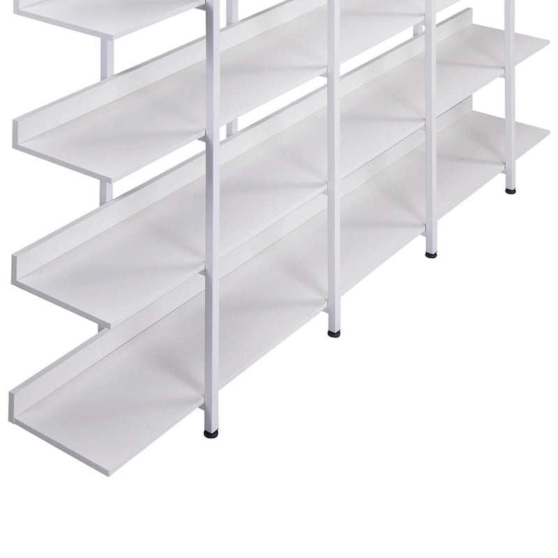 5-Tier Industrial Style Bookshelf with Metal Frame