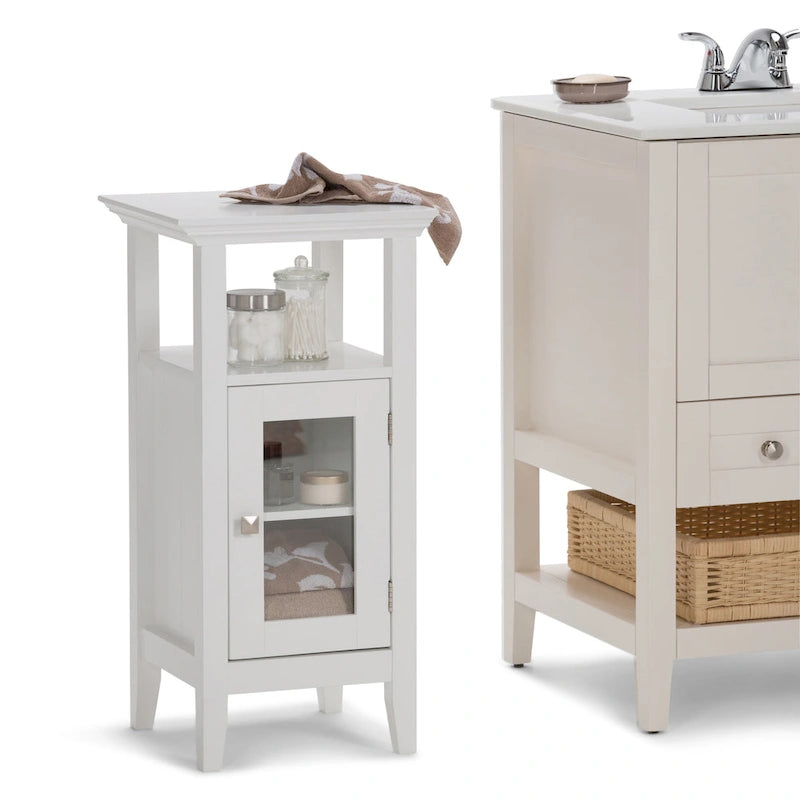 30 inch H x 15 inch W Floor Storage Bath Cabinet