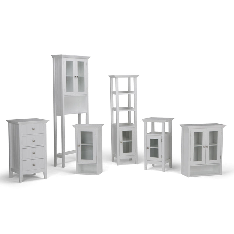 30 inch H x 15 inch W Floor Storage Bath Cabinet
