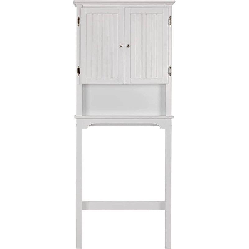 Bathroom Storage Over The Toilet, Cabinet Organizer with Adjustable Shelves and Double Doors