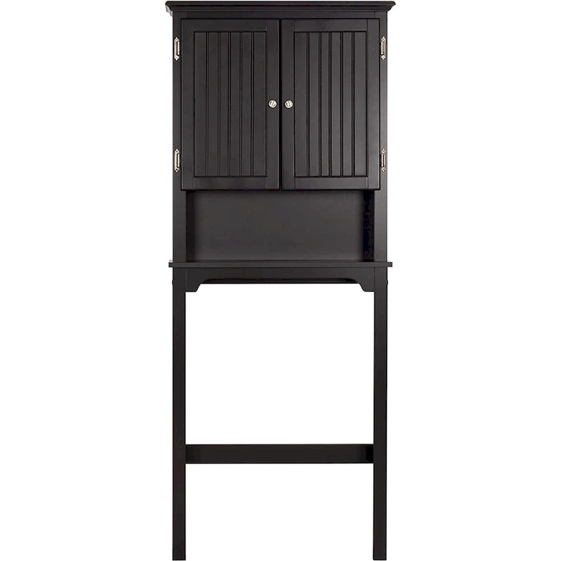 Bathroom Storage Over The Toilet, Cabinet Organizer with Adjustable Shelves and Double Doors