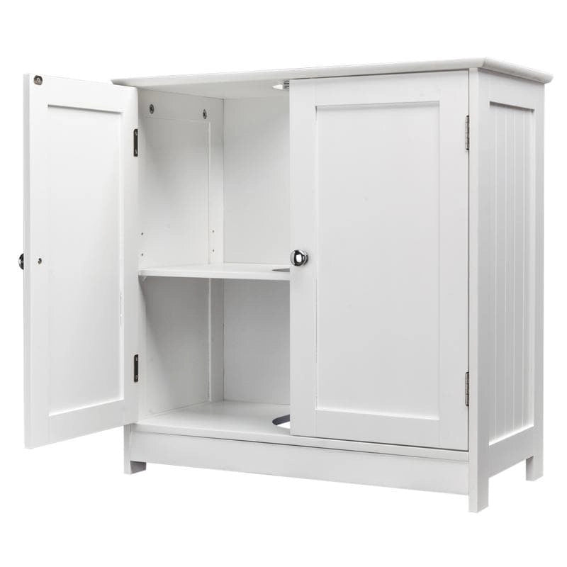 23" Bathroom Wood Vanity Storage 2-Door Floor Cabinet