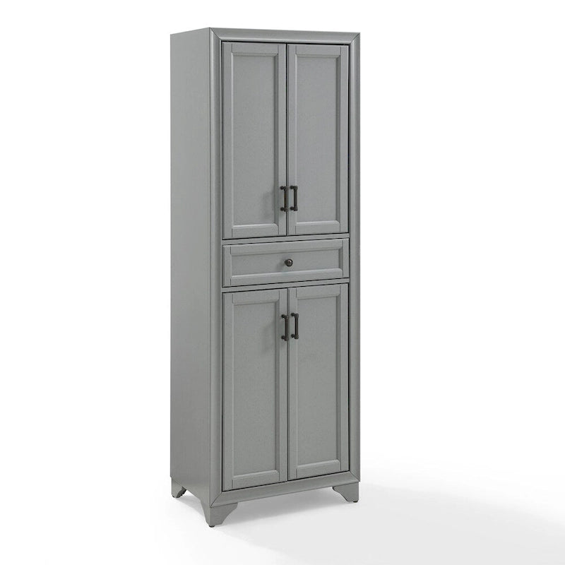 Distressed Gray Kitchen Pantry Cabinet - 23.75W x 15D x 67.75H