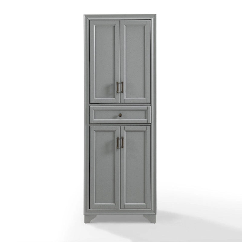 Distressed Gray Kitchen Pantry Cabinet - 23.75W x 15D x 67.75H