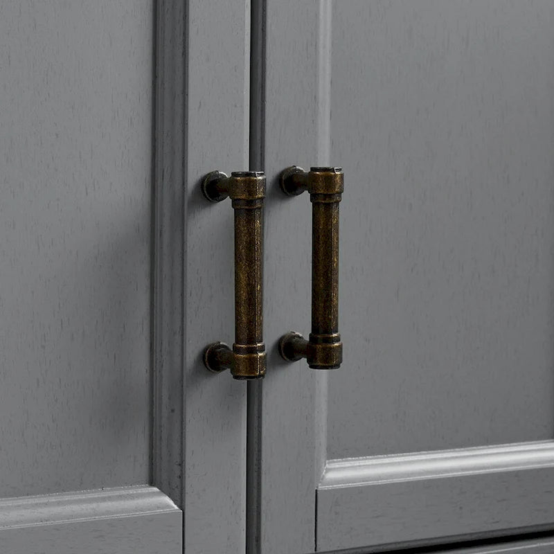 Distressed Gray Kitchen Pantry Cabinet - 23.75W x 15D x 67.75H