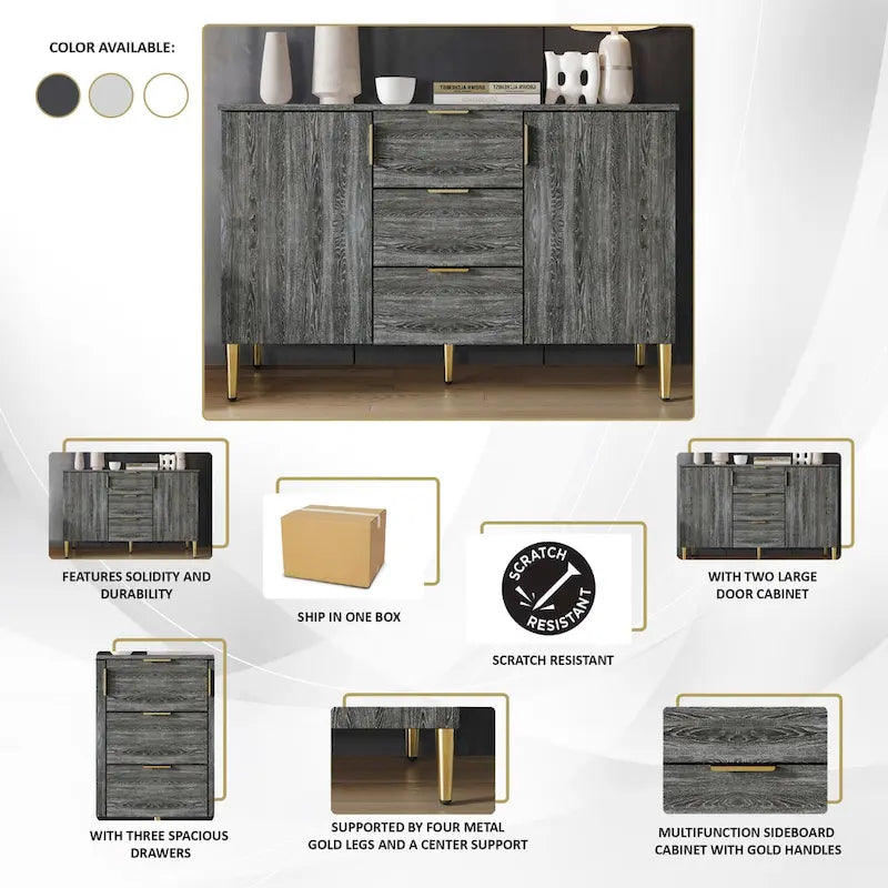 CraftPorch Luxurious Clean-Lines Sideboard