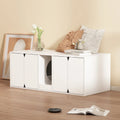 Cat Litter Box Enclosure with Storage Cabinet