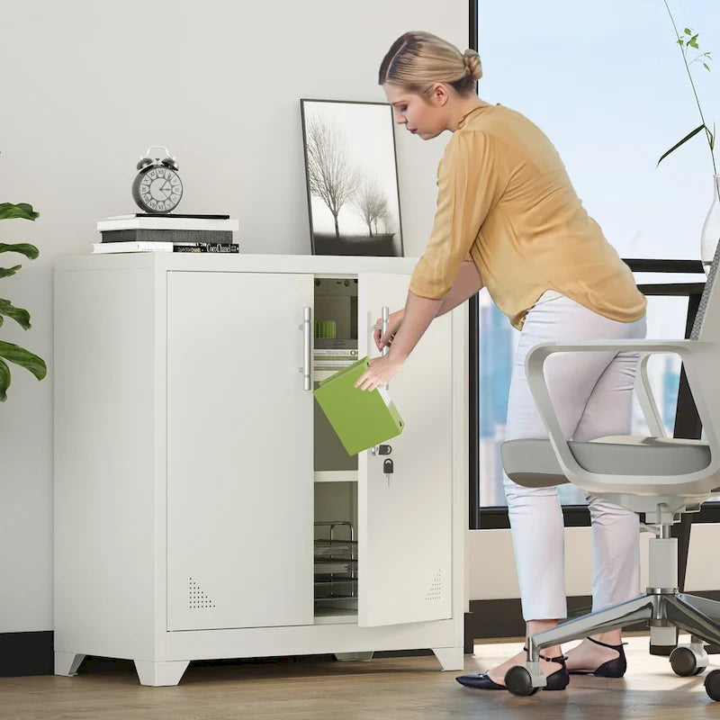 Metal Lateral File Cabinet with Doors