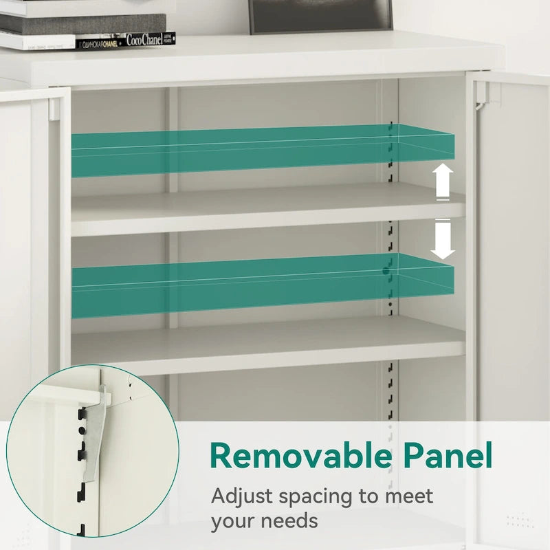 Metal Lateral File Cabinet with Doors