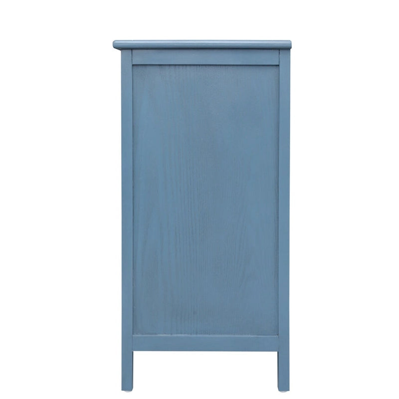 3 Drawer Cabinet with Natural Rattan, Suitable for Bedroom, Living Room & Study