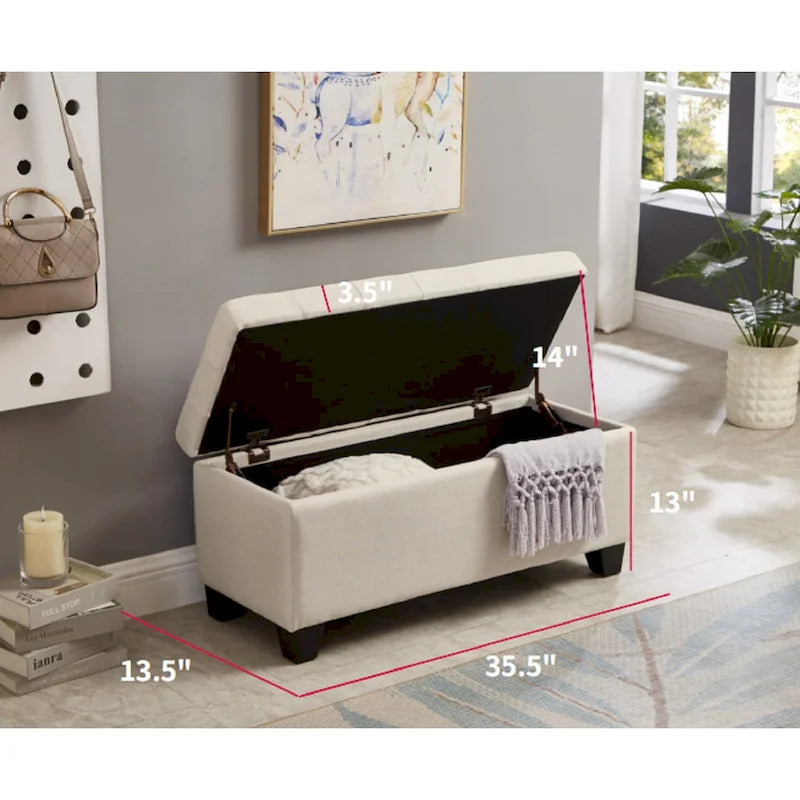 Storage Rectangular Bench