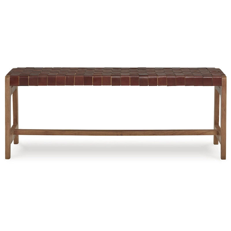 Natural/Brown Accent Bench - 48 W x 15.75 D x 18.13 H