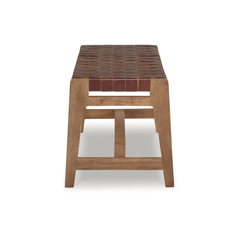 Natural/Brown Accent Bench - 48 W x 15.75 D x 18.13 H