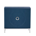 Storage Cabinet with Wood Veneer and Metal Leg Frame - 34L x 15.5W x 31.9H