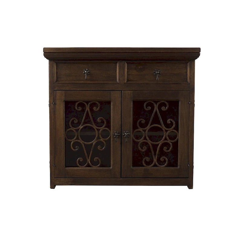 Handmade Solid Reclaimed Barn Wood & Wrought Iron Hardware Buffet & Sideboard 39"