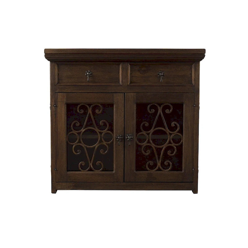 Handmade Solid Reclaimed Barn Wood & Wrought Iron Hardware Buffet & Sideboard 39"