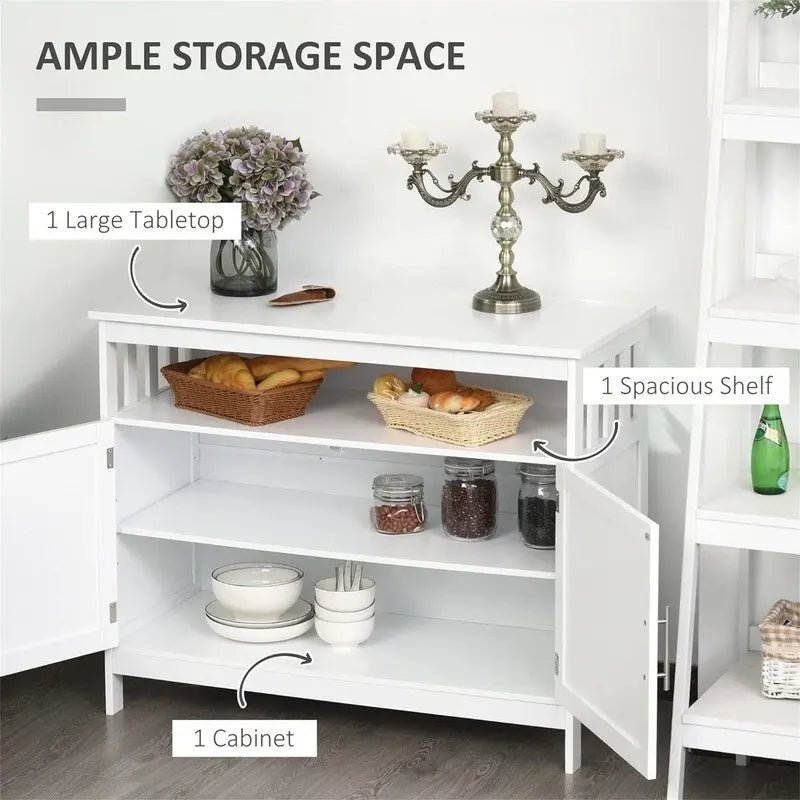 Sideboard Buffet Cabinet - 39.25" L x 17" W x 31.5" H
