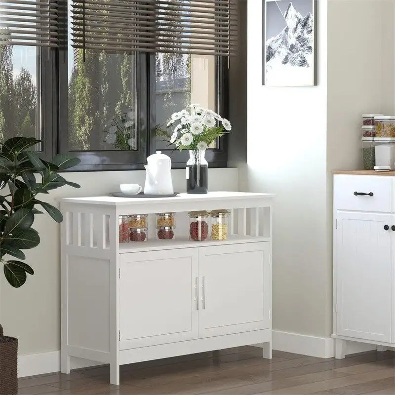 Sideboard Buffet Cabinet - 39.25" L x 17" W x 31.5" H