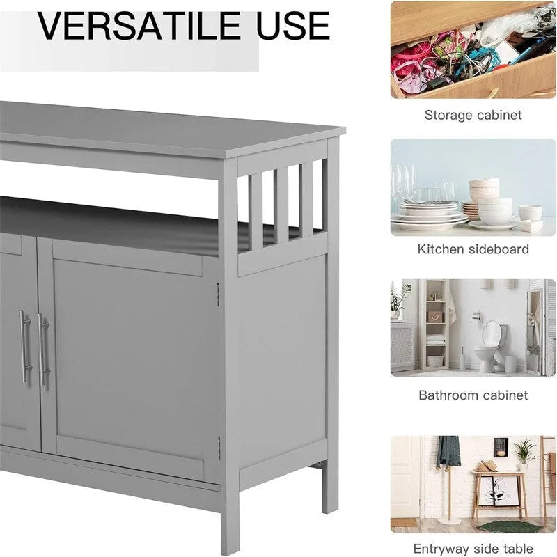 Sideboard Buffet Cabinet - 39.25" L x 17" W x 31.5" H