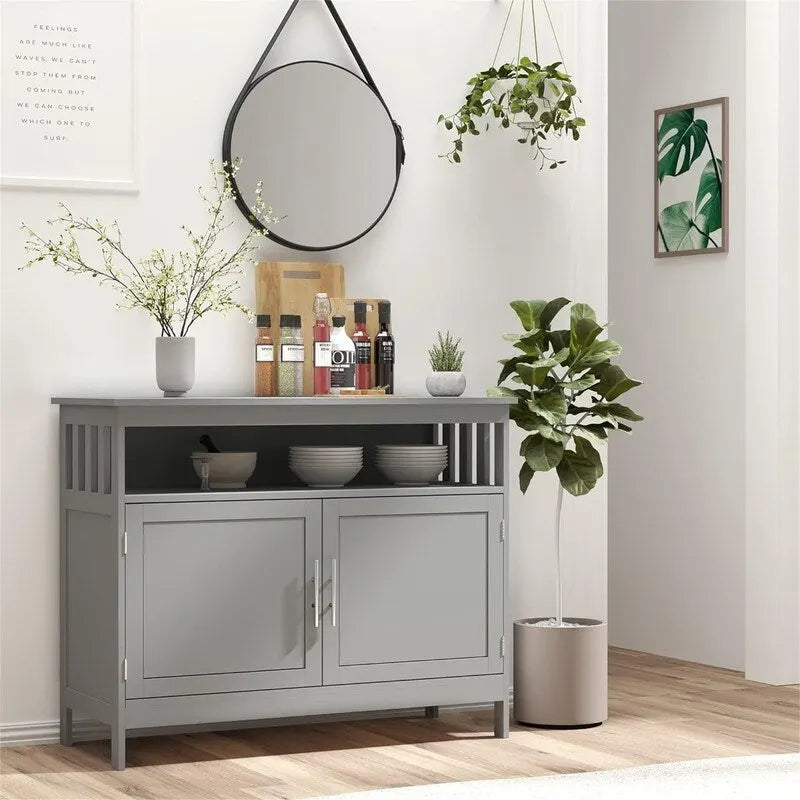 Sideboard Buffet Cabinet - 39.25" L x 17" W x 31.5" H