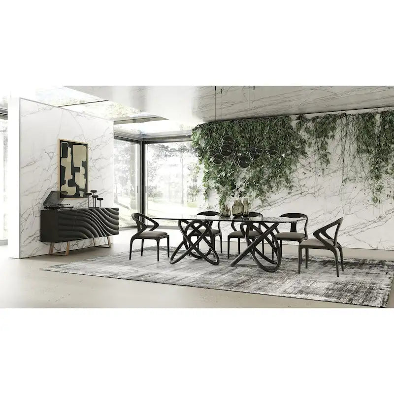 Mid-Century Black & Gold Buffet