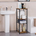 3-Tier Bathroom Towel Storage Shelf with Paper Hanger