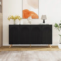 Sideboard-Buffetschrank mit 4 Türen und verstellbarem Einlegeboden