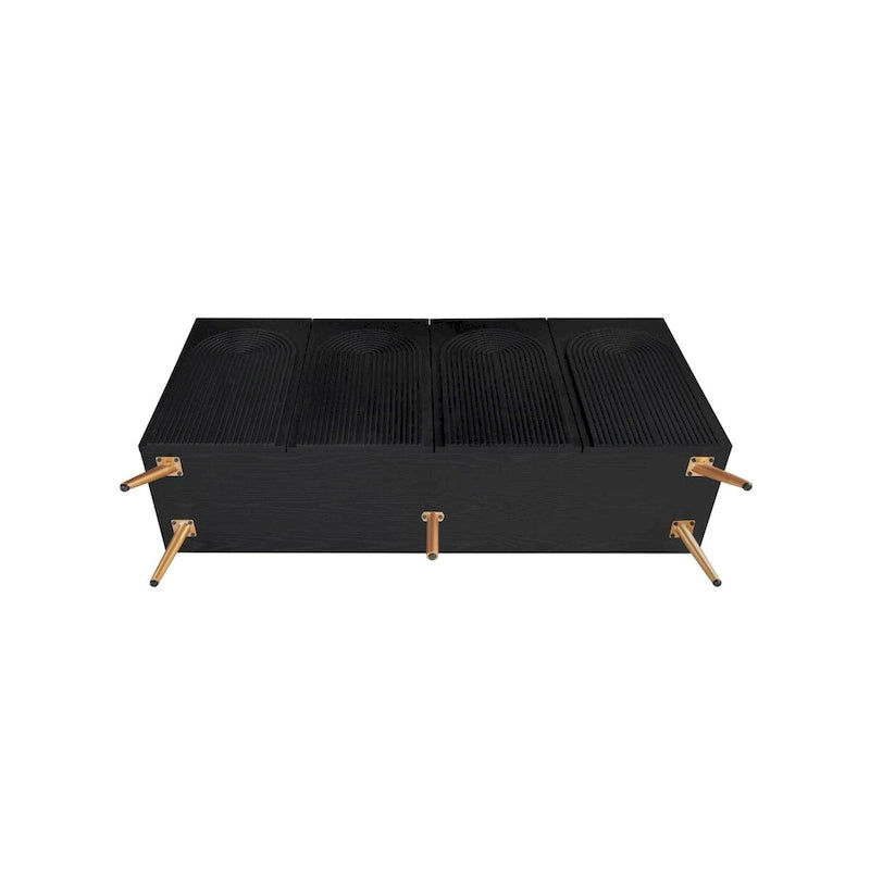 Sideboard-Buffetschrank mit 4 Türen und verstellbarem Einlegeboden