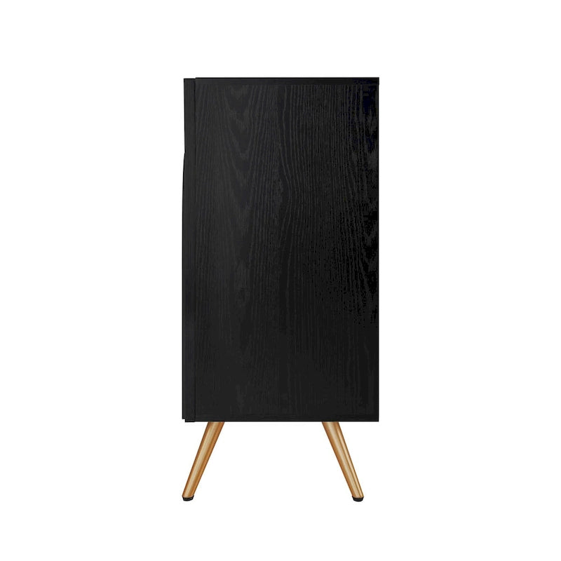 Sideboard-Buffetschrank mit 4 Türen und verstellbarem Einlegeboden